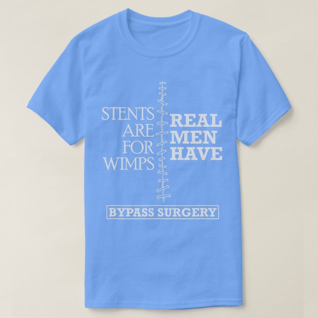 Real Men haben Bypass Operation Open Heart Operati T-Shirt (Design vorne)