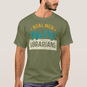 Real Men heiraten Librarians Vintag Funny Premium T-Shirt