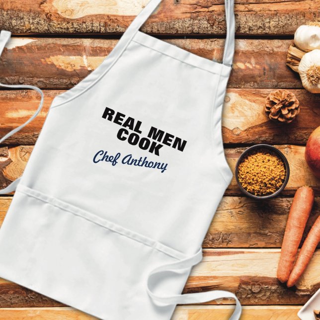 Real Men kochen Personalisierte Schürze (Von Creator hochgeladen)