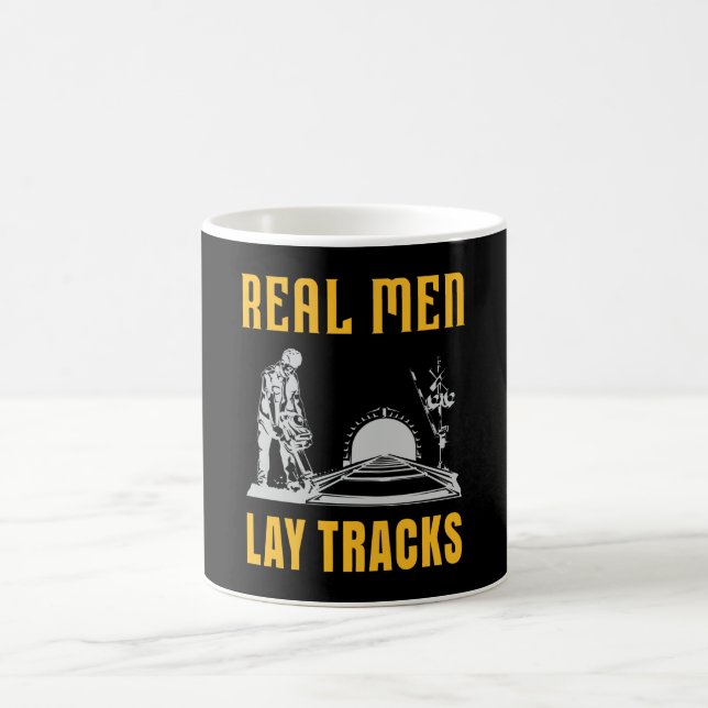 Real men legendäre Tracks Kaffeetasse (Mittel)