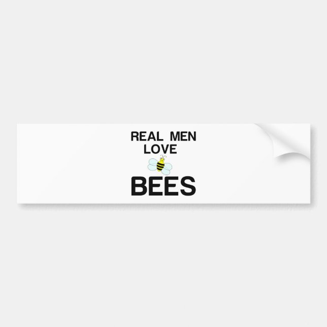 REAL MEN LIEBE AUTOAUFKLEBER (Vorne)