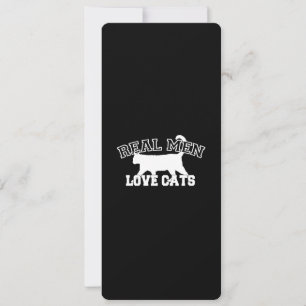 Real Men Liebe Cats Grafisches Design auf schwarze