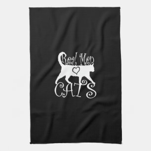 Real Men Liebe Cats Logotype Handtuch