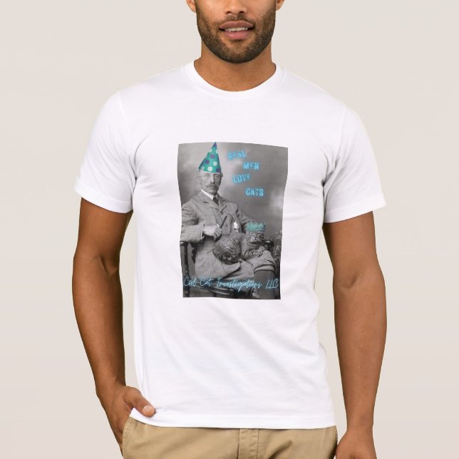 Real Men Liebe Cats T-Shirt - Funky Cat Collection (Vorderseite)