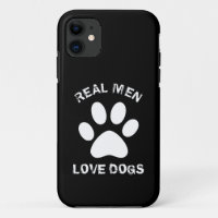 Real Men Liebe Hunde Benutzerdefinierter Text Pers
