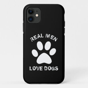 Real Men Liebe Hunde Benutzerdefinierter Text Pers Case-Mate iPhone Hülle