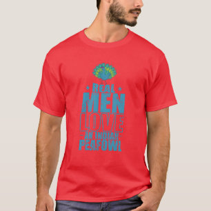 Real Men Liebe Indische Pfauen Bird Plumage Famili T-Shirt