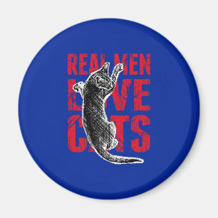 Real Men Liebe Katzen Magnet