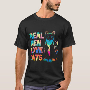 Real Men Liebe Katzen Malerei T-Shirt