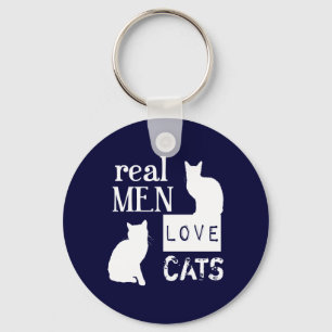 Real Men Liebe Katzen Schlüsselanhänger