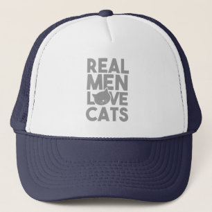 Real Men Liebe Katzen Truckerkappe