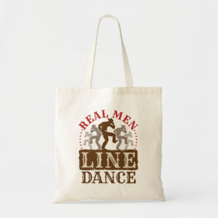 Real Men Line Tanz Country Dancing Tragetasche