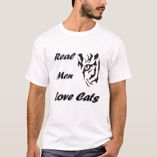 Real Men Love Cats T-Shirt (Vorderseite)