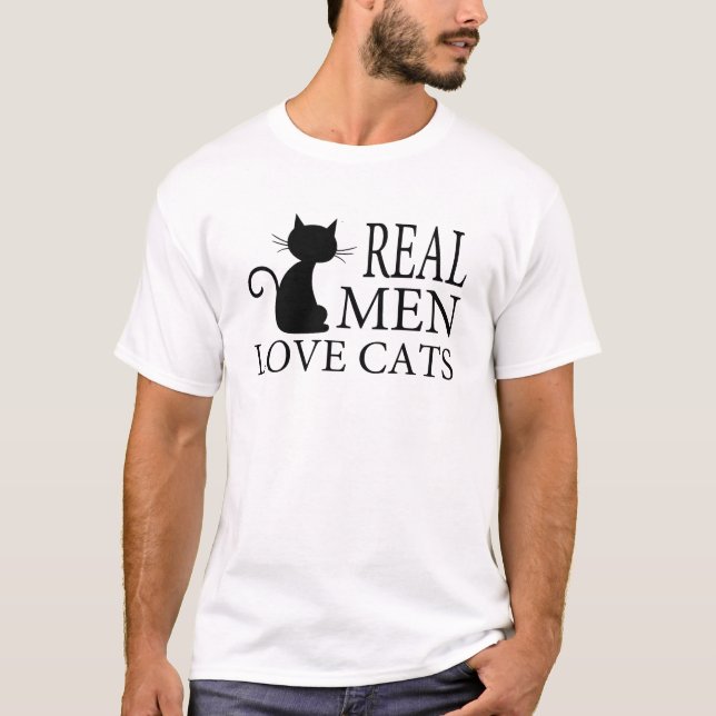 REAL MEN LOVE CATS T-Shirt (Vorderseite)