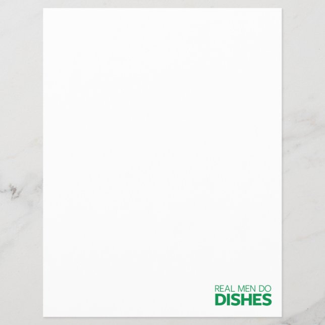 Real Men machen Geschirr Flyer (Vorne)