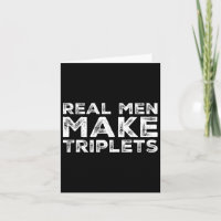 Real Men machen Triplets Funny Triplet Vater Vathe