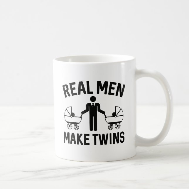 Real Men machen Twins Kaffeetasse (Rechts)