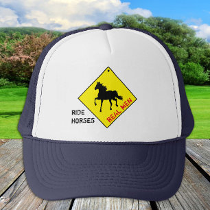 Real Men Ride Pferde - Trucker Hat Truckerkappe