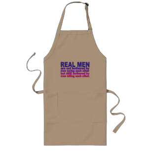 Real Men Schürze - wählen Sie Stil & Farbe