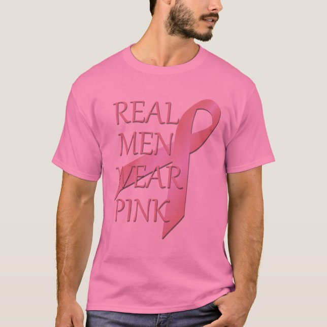 Real Men tragen rosa Mens Rosa T - Shirt (Vorderseite)