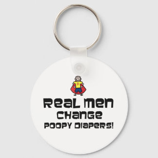 Real Men verändern Poopy Diapers Schlüsselanhänger