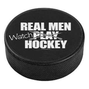 Real Men Watch Hockey Eishockey Puck