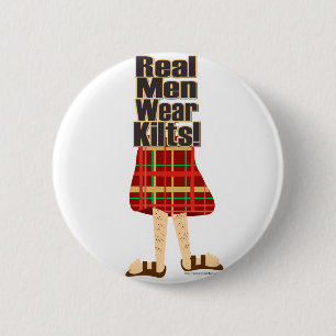 Real Men Wear Kilts Button