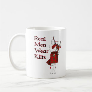 Real Men Wear Kilts Funny Scottish Kaffeetasse