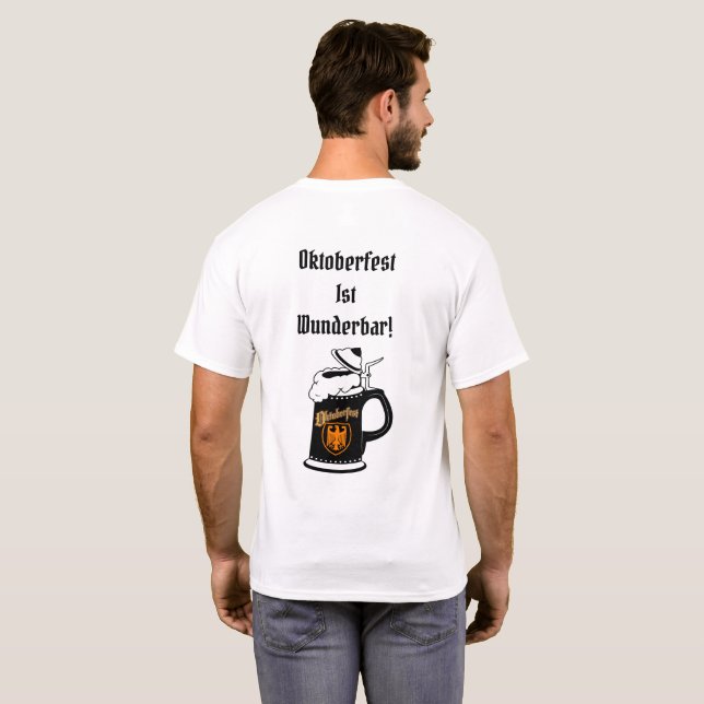 Real Men Wear Lederhosen T-Shirt (Schwarz voll)