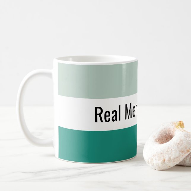 Real Men Wear Lycra Aquamarin Classic Kaffeetasse (Mit Donut)