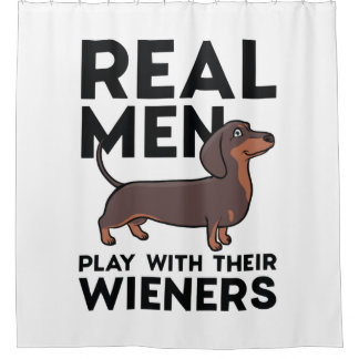 Real Men Wieners Duschvorhang