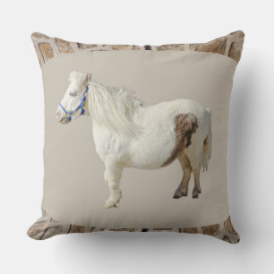 Real Mini Pony Mini WHITE HORSE kleines Tier Kissen
