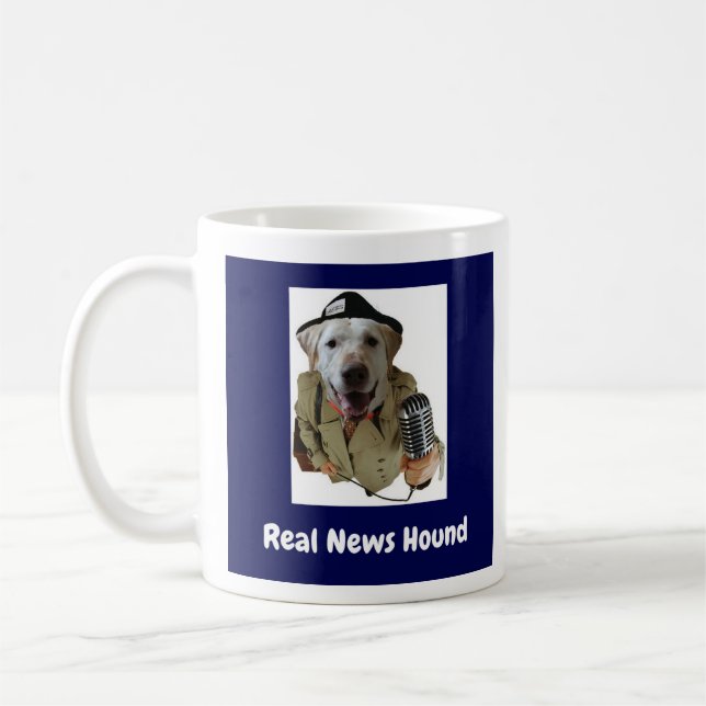 Real News Hound  Kaffeetasse (Links)