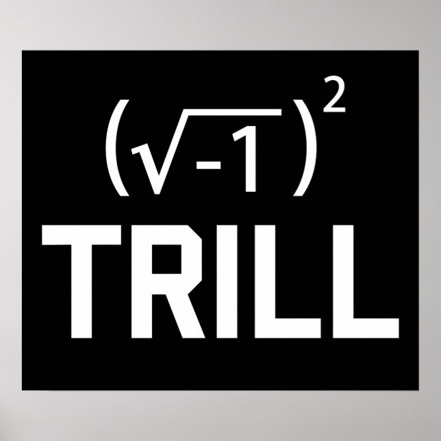 Real Numbers sind Trill Poster (Vorne)