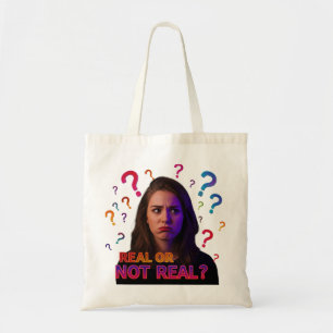 Real oder nicht real? Design Tragetasche