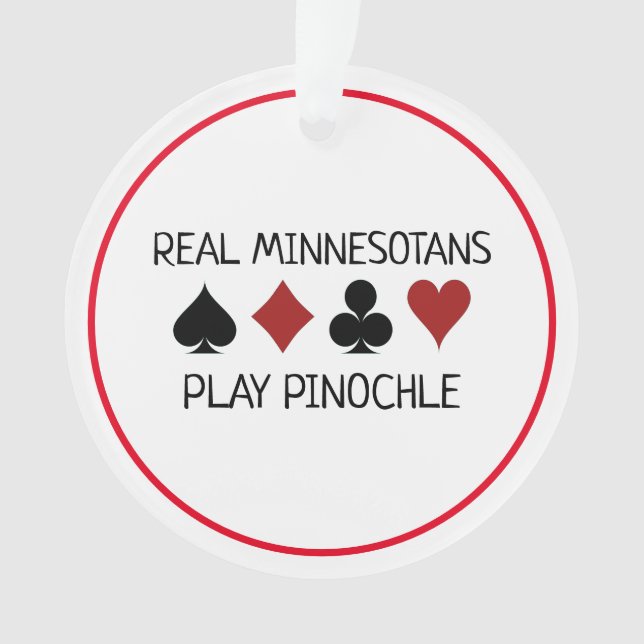 Real "People" Play Pinochle Ornament (Vorderseite)