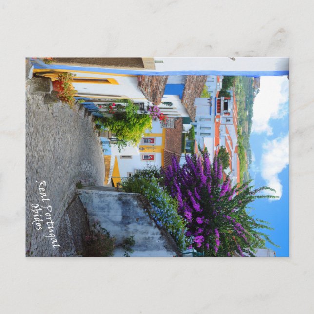 Real Portugal Obidos Postkarte (Vorderseite)