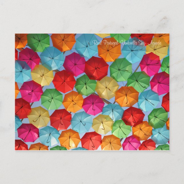 Real Portugal - Umbrella Sky - Agueda Postkarte (Vorderseite)