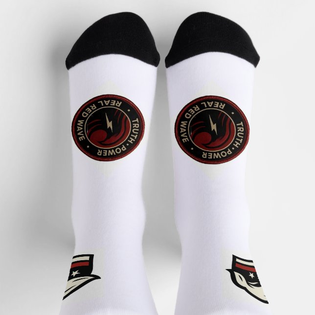 Real Red Wave™ Patriotic Crew Socks Socken (Oben)