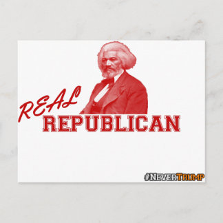 Real Republikaner, Frederick Douglass, nie Trump Postkarte