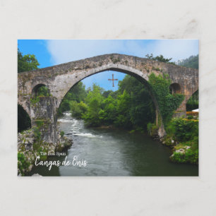 Real Spanien - Puente romano de Cangas de Onís Postkarte