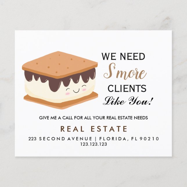 Real Staat Open House Mehr Pop per Postkarte Flyer (Vorne)