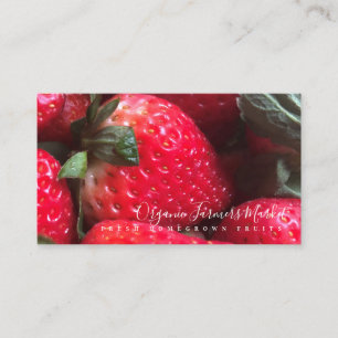 Real Strawberries Fruchtfotografie Visitenkarte