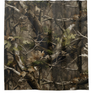 Real Tree Camouflage Duschvorhang