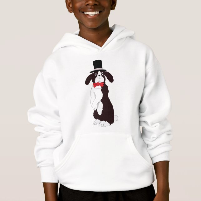 Real Tuxedo Bunny Hoodie (Vorderseite)