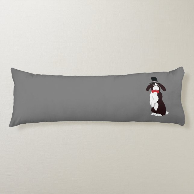 Real Tuxedo Bunny Seitenschläferkissen (Vorderseite)