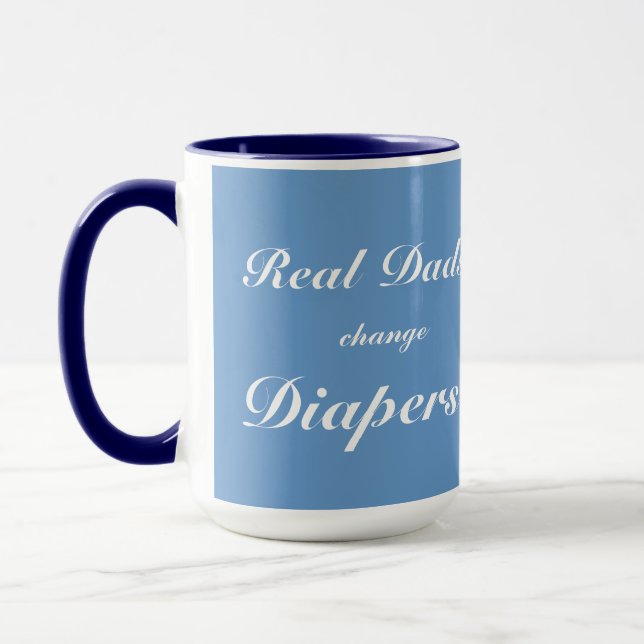 Real Vater ändern Diapiere Tasse (Links)