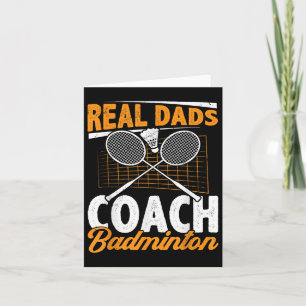 Real Vaters Coach Badminton Badminton Player Shutt Karte