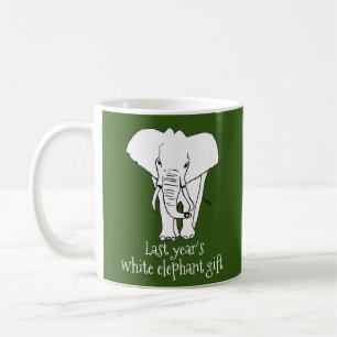 Real White Elephant Weihnachtsgeschenk Funny Kaffeetasse