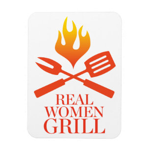 Real Women Grill Magnet